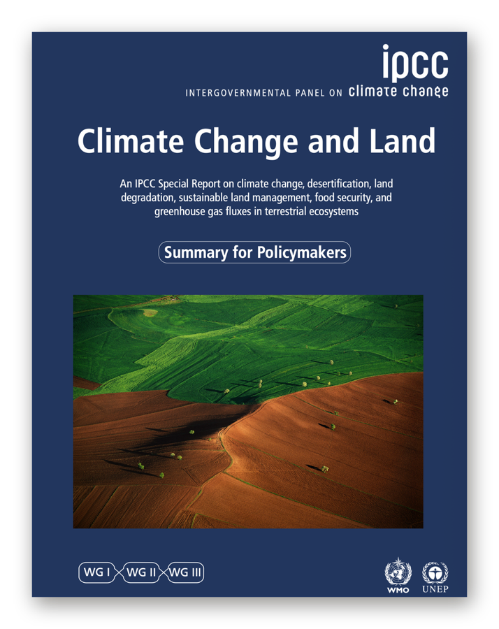 IPCC 특별보고서 Climate Change and Land 표지